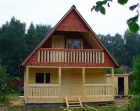 Дачные дома из бревна (38 фото): особенности строительства фундамента